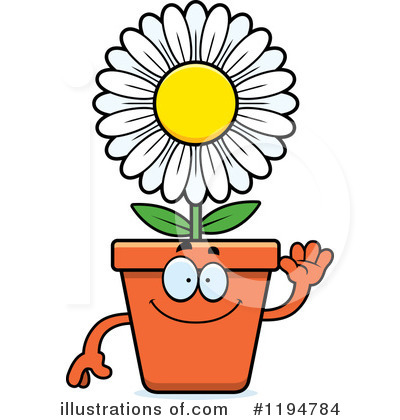 Royalty-Free (RF) Flower Pot Clipart Illustration by Cory Thoman - Stock Sample #1194784