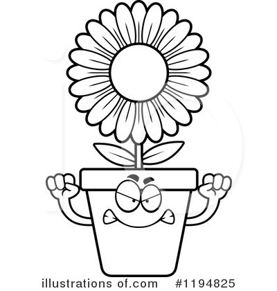 Royalty-Free (RF) Flower Pot Clipart Illustration by Cory Thoman - Stock Sample #1194825