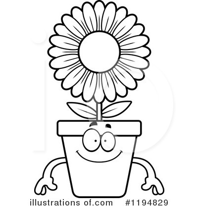 Royalty-Free (RF) Flower Pot Clipart Illustration by Cory Thoman - Stock Sample #1194829
