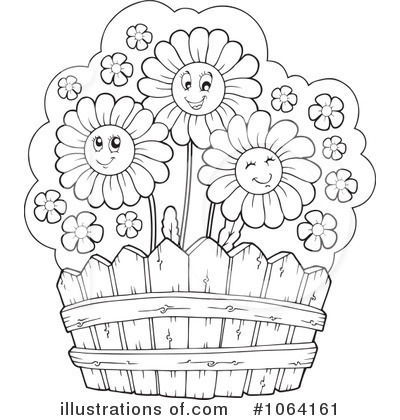 Royalty-Free (RF) Flowers Clipart Illustration by visekart - Stock Sample #1064161