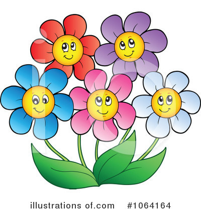 Royalty-Free (RF) Flowers Clipart Illustration by visekart - Stock Sample #1064164