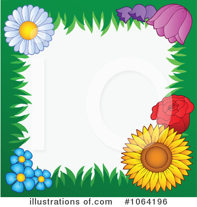 Royalty-Free (RF) Flowers Clipart Illustration by visekart - Stock Sample #1064196