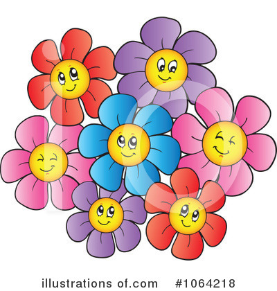 Royalty-Free (RF) Flowers Clipart Illustration by visekart - Stock Sample #1064218