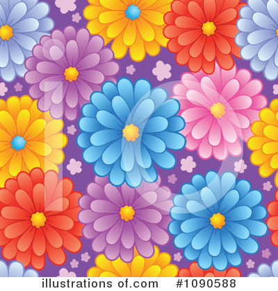 Royalty-Free (RF) Flowers Clipart Illustration by visekart - Stock Sample #1090588