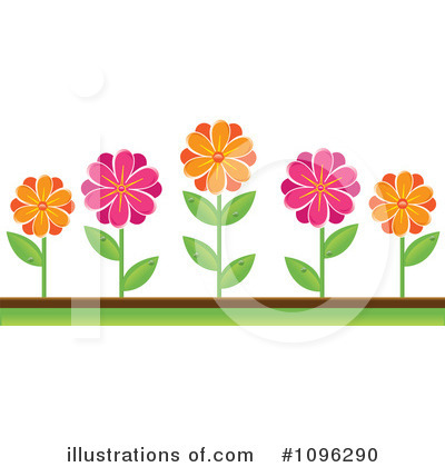 Royalty-Free (RF) Flowers Clipart Illustration by Pams Clipart - Stock Sample #1096290