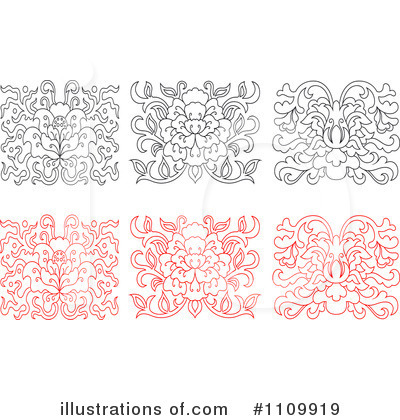 Royalty-Free (RF) Flowers Clipart Illustration by Vector Tradition SM - Stock Sample #1109919