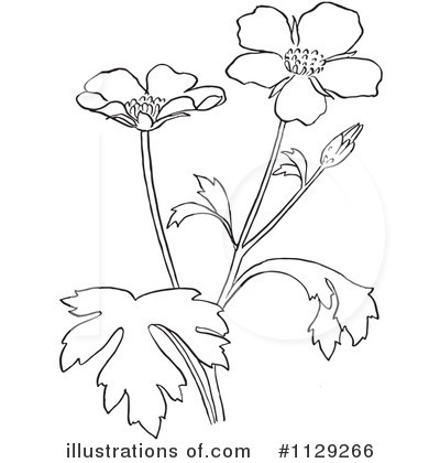 Royalty-Free (RF) Flowers Clipart Illustration by Picsburg - Stock Sample #1129266