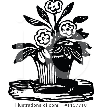Royalty-Free (RF) Flowers Clipart Illustration by Prawny Vintage - Stock Sample #1137718