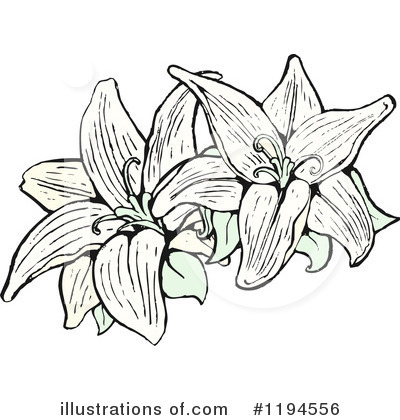 Royalty-Free (RF) Flowers Clipart Illustration by lineartestpilot - Stock Sample #1194556