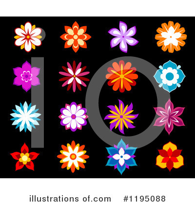 Flower Design Element Clipart #1195088 by Vector Tradition SM