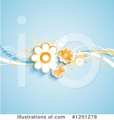 Royalty-Free (RF) Flowers Clipart Illustration by KJ Pargeter - Stock Sample #1201278