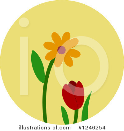 Royalty-Free (RF) Flowers Clipart Illustration by BNP Design Studio - Stock Sample #1246254