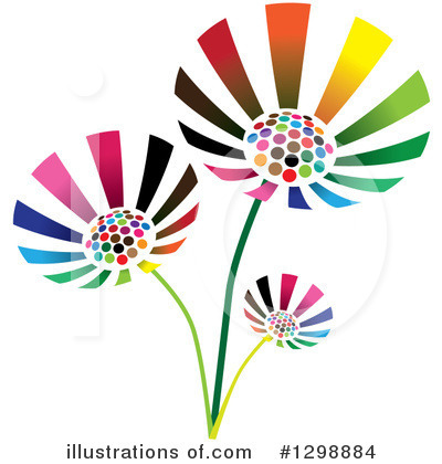 Royalty-Free (RF) Flowers Clipart Illustration by ColorMagic - Stock Sample #1298884