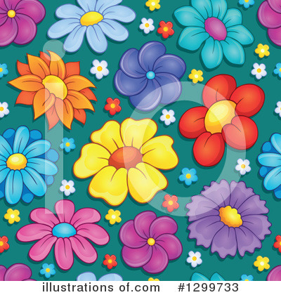 Royalty-Free (RF) Flowers Clipart Illustration by visekart - Stock Sample #1299733
