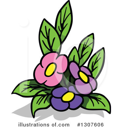 Royalty-Free (RF) Flowers Clipart Illustration by dero - Stock Sample #1307606