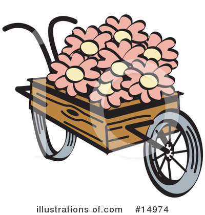 Wheelbarrow Clipart #14974 by Andy Nortnik