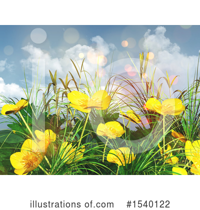Wildflowers Clipart #1540122 by KJ Pargeter