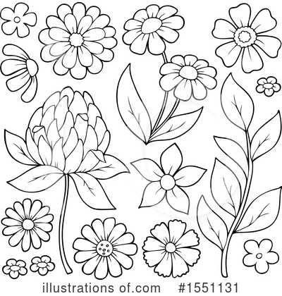Royalty-Free (RF) Flowers Clipart Illustration by visekart - Stock Sample #1551131