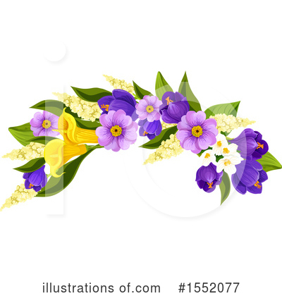 Royalty-Free (RF) Flowers Clipart Illustration by Vector Tradition SM - Stock Sample #1552077