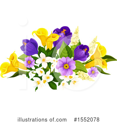 Royalty-Free (RF) Flowers Clipart Illustration by Vector Tradition SM - Stock Sample #1552078