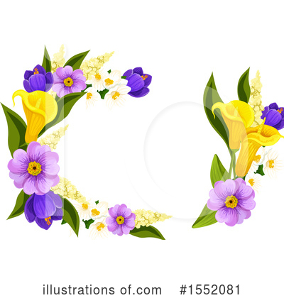 Royalty-Free (RF) Flowers Clipart Illustration by Vector Tradition SM - Stock Sample #1552081