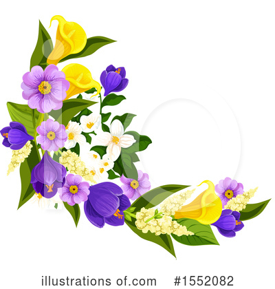 Royalty-Free (RF) Flowers Clipart Illustration by Vector Tradition SM - Stock Sample #1552082