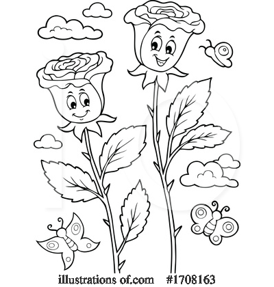 Royalty-Free (RF) Flowers Clipart Illustration by visekart - Stock Sample #1708163