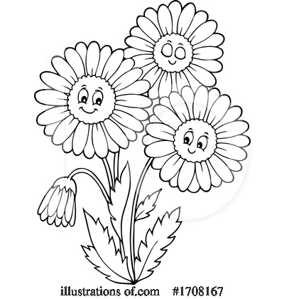 Royalty-Free (RF) Flowers Clipart Illustration by visekart - Stock Sample #1708167