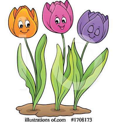 Royalty-Free (RF) Flowers Clipart Illustration by visekart - Stock Sample #1708173