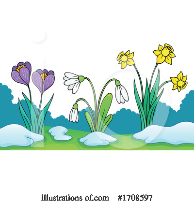 Royalty-Free (RF) Flowers Clipart Illustration by visekart - Stock Sample #1708597