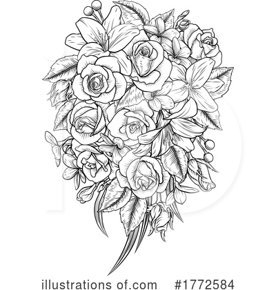 Royalty-Free (RF) Flowers Clipart Illustration by AtStockIllustration - Stock Sample #1772584