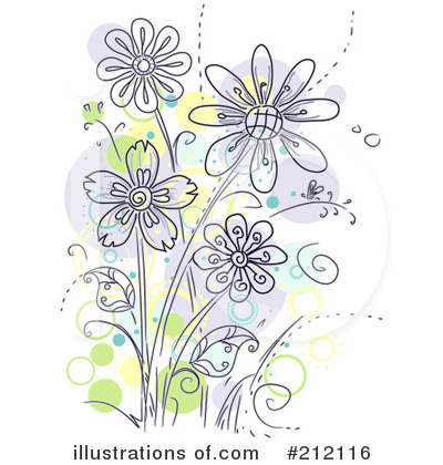 Royalty-Free (RF) Flowers Clipart Illustration by BNP Design Studio - Stock Sample #212116