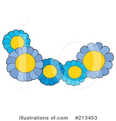 Royalty-Free (RF) Flowers Clipart Illustration by visekart - Stock Sample #213453