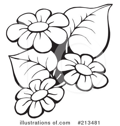 Royalty-Free (RF) Flowers Clipart Illustration by visekart - Stock Sample #213481