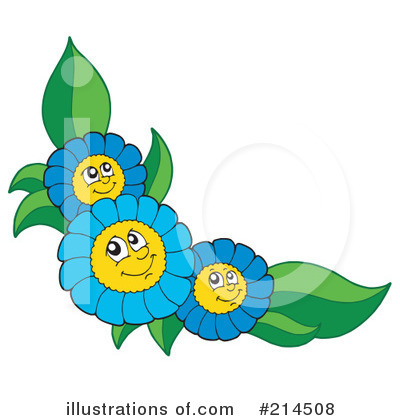 Royalty-Free (RF) Flowers Clipart Illustration by visekart - Stock Sample #214508