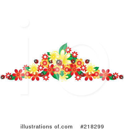 Royalty-Free (RF) Flowers Clipart Illustration by Pams Clipart - Stock Sample #218299