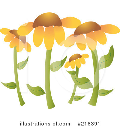 Royalty-Free (RF) Flowers Clipart Illustration by Pams Clipart - Stock Sample #218391