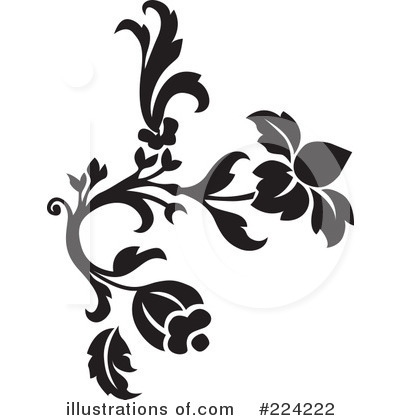 Royalty-Free (RF) Flowers Clipart Illustration by BestVector - Stock Sample #224222