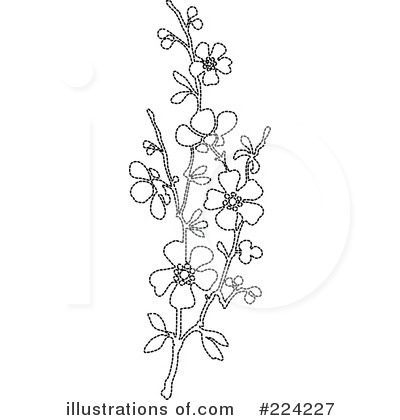 Royalty-Free (RF) Flowers Clipart Illustration by BestVector - Stock Sample #224227
