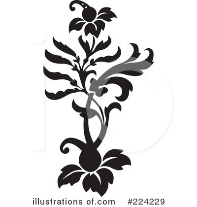 Royalty-Free (RF) Flowers Clipart Illustration by BestVector - Stock Sample #224229