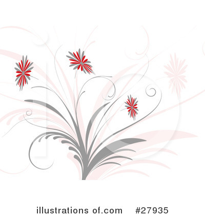 Royalty-Free (RF) Flowers Clipart Illustration by KJ Pargeter - Stock Sample #27935