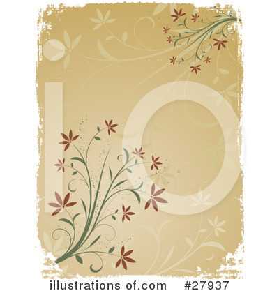 Royalty-Free (RF) Flowers Clipart Illustration by KJ Pargeter - Stock Sample #27937