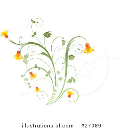 Royalty-Free (RF) Flowers Clipart Illustration by KJ Pargeter - Stock Sample #27989