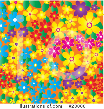 Royalty-Free (RF) Flowers Clipart Illustration by KJ Pargeter - Stock Sample #28006