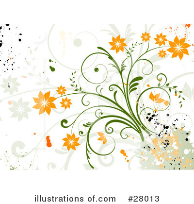 Royalty-Free (RF) Flowers Clipart Illustration by KJ Pargeter - Stock Sample #28013
