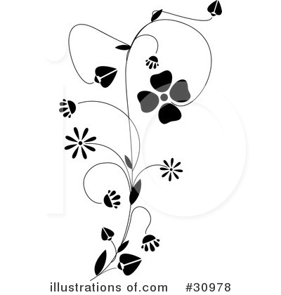 Royalty-Free (RF) Flowers Clipart Illustration by elaineitalia - Stock Sample #30978