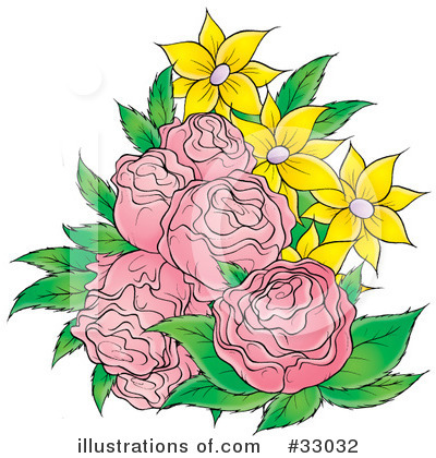 Royalty-Free (RF) Flowers Clipart Illustration by Alex Bannykh - Stock Sample #33032