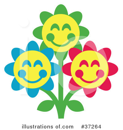 Royalty-Free (RF) Flowers Clipart Illustration by Andy Nortnik - Stock Sample #37264