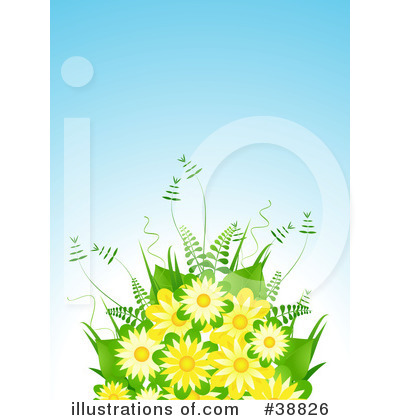 Royalty-Free (RF) Flowers Clipart Illustration by elaineitalia - Stock Sample #38826