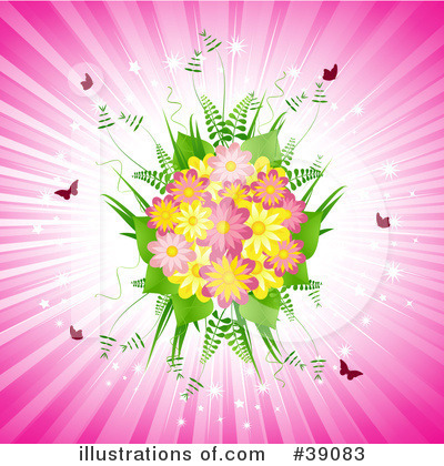 Royalty-Free (RF) Flowers Clipart Illustration by elaineitalia - Stock Sample #39083